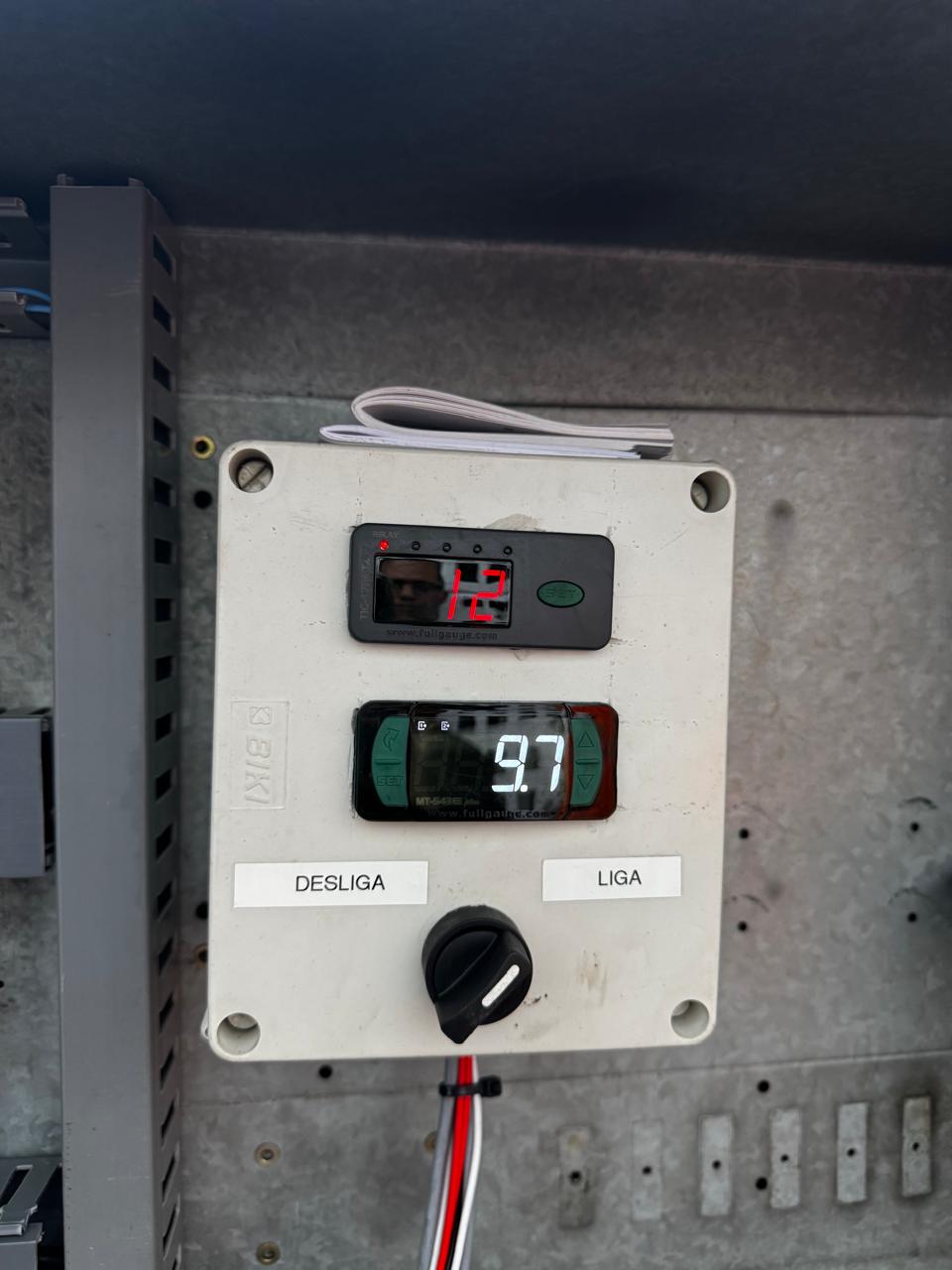 Painel de controle de temperatura — Ventra